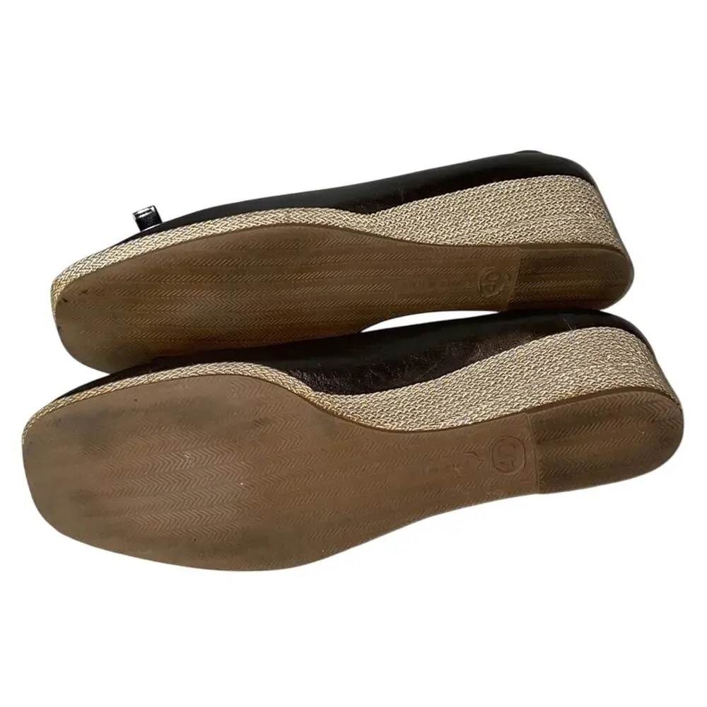Carvela Made in Italy Leather Peep Toe Wedges 40